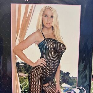 Black Fishnet Bodysuit